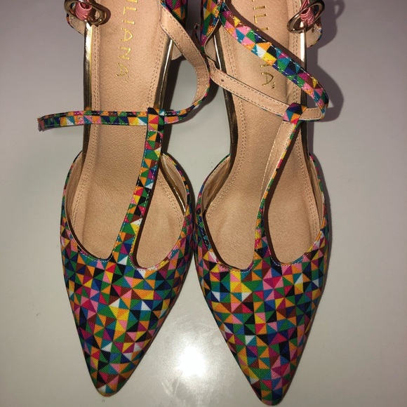 Colored aztec pattern pumps - Picture 6 of 7